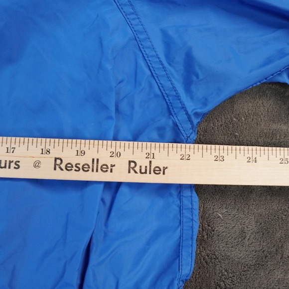 VTG LL Bean Jacket Mens Medium 44 Blue Windbreaker Nylon Anorak USA 70s READ - Picture 7 of 9